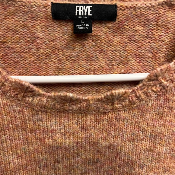 Frye Women's Textured Knit Sweater - Tan - Picture 3 of 4